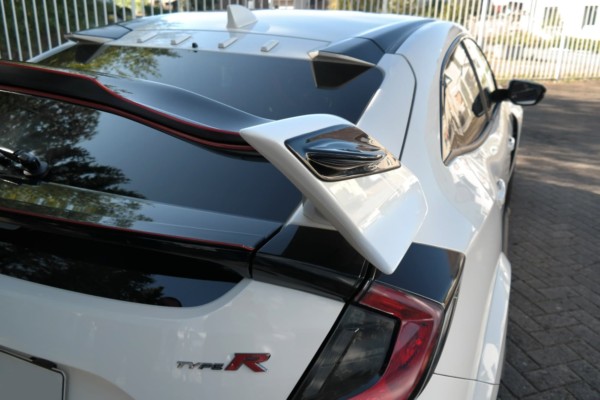 MAXTON DESIGN - Bočné predlženie spoileraS HONDA CIVIC X TYPE R , Čierny lesk