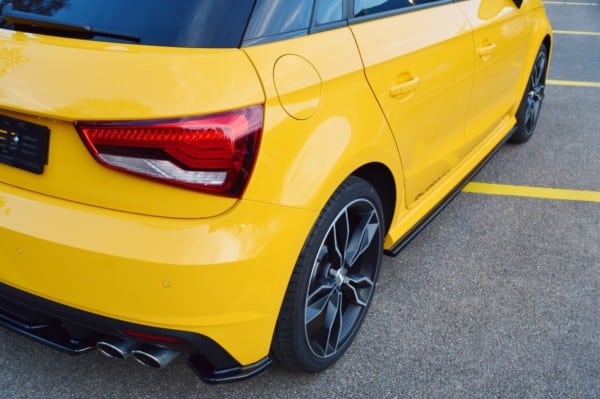 MAXTON DESIGN - Lišty pod prahy Audi S1 8X , Čierny lesk – Obrázok 3