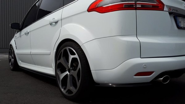 MAXTON DESIGN - Bočné difúzory zadného náraznika Ford S-Max Titanium Mk1 FL , Čierny lesk – Obrázok 4