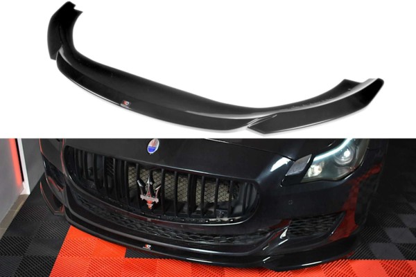 MAXTON DESIGN - Spoiler pod Predný náraznik   MASERATI QUATTROPORTE MK.6 PREFACE , Čierny lesk