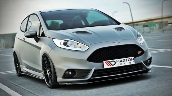 MAXTON DESIGN - Spoiler pod Predný náraznik   (Cupra) Ford Fiesta ST Mk7 FL , Čierny lesk – Obrázok 2