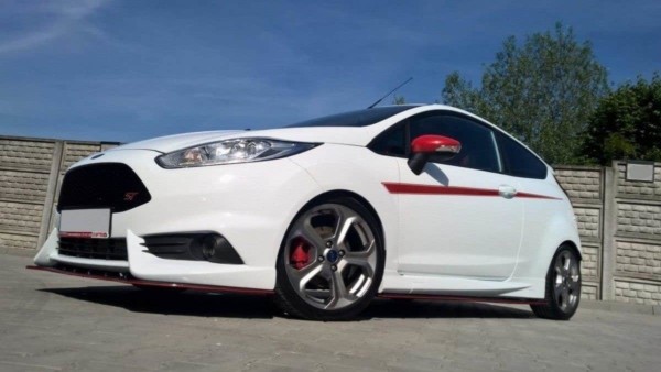 MAXTON DESIGN - Spoiler pod Predný náraznik   Ford Fiesta ST Mk7 FL (Fit Maxton Design Bumper) , Čierny lesk – Obrázok 2
