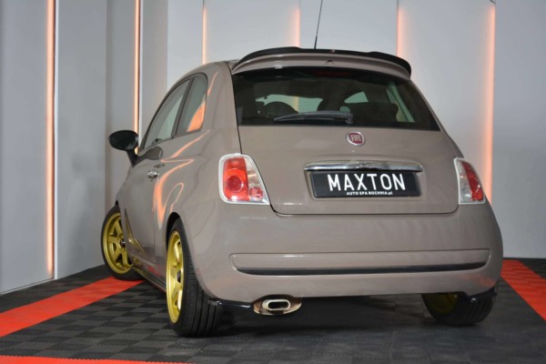 MAXTON DESIGN - Bočné difúzory zadného náraznika FIAT 500 HATCHBACK PREFACE , Čierny lesk – Obrázok 4