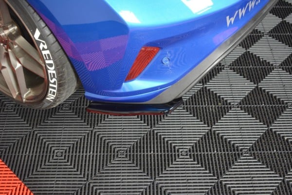 MAXTON DESIGN - Bočné difúzory zadného náraznika V.1 Ford Focus ST-Line , Čierny lesk – Obrázok 2