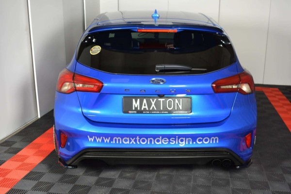 MAXTON DESIGN - Bočné difúzory zadného náraznika V.1 Ford Focus ST-Line , Čierny lesk – Obrázok 3