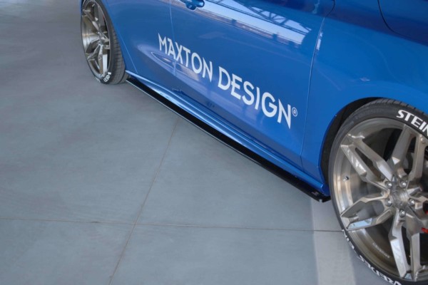MAXTON DESIGN - Lišty pod prahy Ford Focus ST / ST-Line Mk4 , Čierny lesk – Obrázok 3
