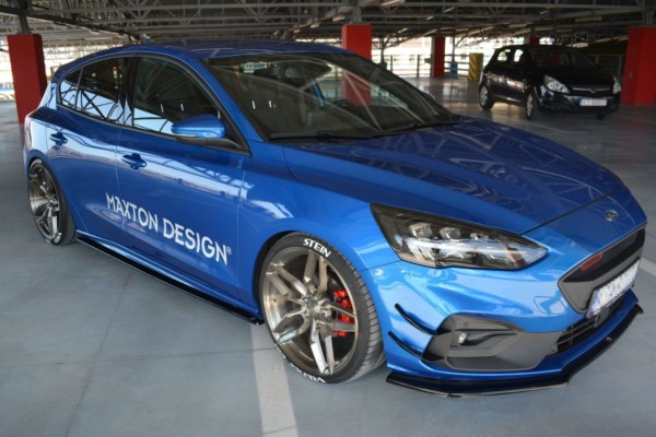 MAXTON DESIGN - Lišty pod prahy Ford Focus ST / ST-Line Mk4 , Čierny lesk – Obrázok 5