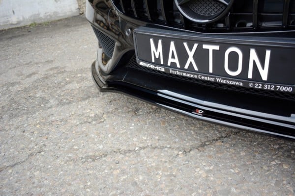 MAXTON DESIGN - Spoiler pod Predný náraznik   V.1 MERCEDES- BENZ C43 AMG W205 , Čierny lesk – Obrázok 3