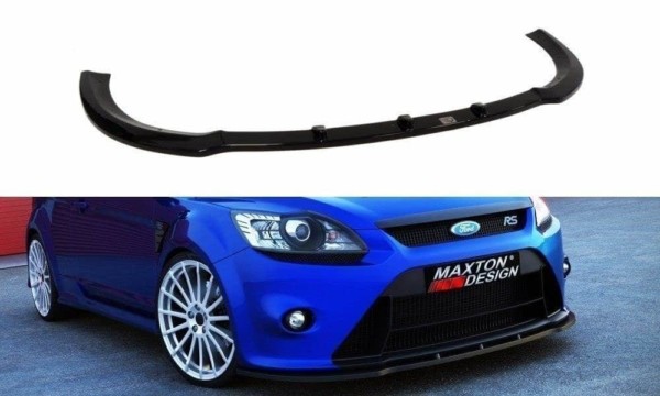 MAXTON DESIGN - Spoiler pod Predný náraznik   V.1 Ford Focus RS Mk2 , Čierny lesk