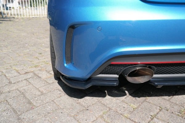 MAXTON DESIGN - Bočné difúzory zadného náraznika MERCEDES-BENZ W176 AMG-LINE PREFACE , Čierny lesk