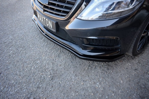 MAXTON DESIGN - Spoiler pod Predný náraznik   V.1 MERCEDES-BENZ S-CLASS AMG-LINE W222 , Čierny lesk – Obrázok 3