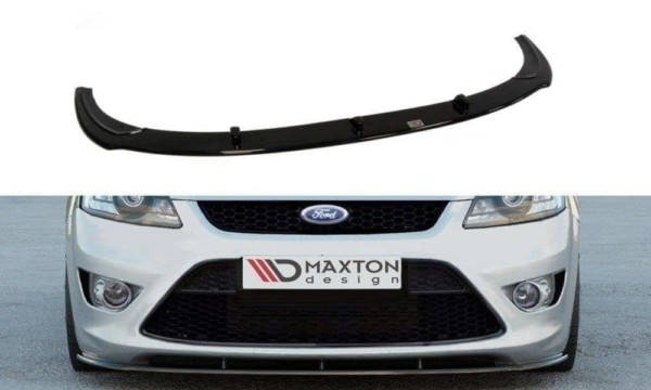 MAXTON DESIGN - Spoiler pod Predný náraznik   Ford Focus ST Mk2 FL , Čierny lesk