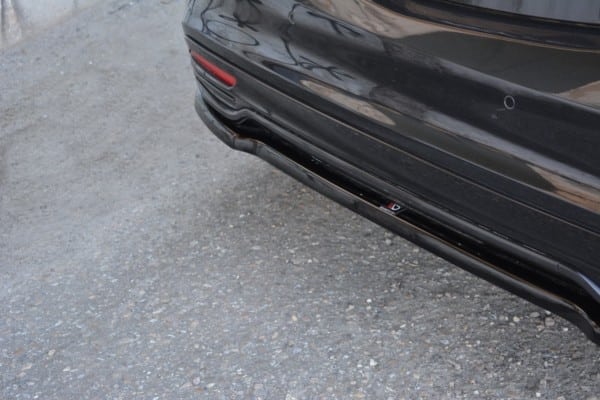 MAXTON DESIGN - Stredový spoiler pod zadný náraznik MERCEDES-BENZ S-CLASS AMG-LINE W222 , Čierny lesk – Obrázok 4