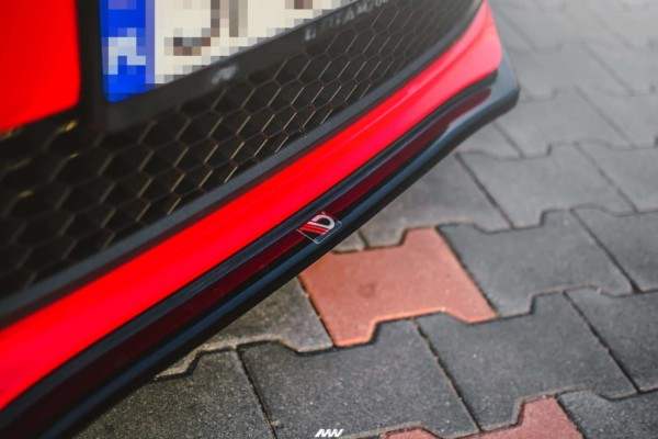 MAXTON DESIGN - Spoiler pod Predný náraznik V.2 VOLKSWAGEN POLO MK5 GTI 6R PREFACE , Čierny lesk – Obrázok 2