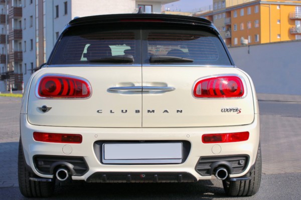 MAXTON DESIGN - Difúzor zadného náraznika  MINI CLUBMAN S MK2 (F54) JCW , Čierny lesk