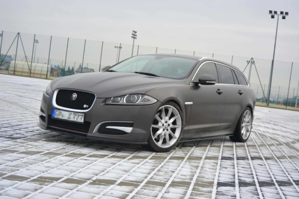 MAXTON DESIGN - Lišty pod prahy JAGUAR XF (X250) MK1 SPORTBRAKE S-PACK , Čierny lesk – Obrázok 4