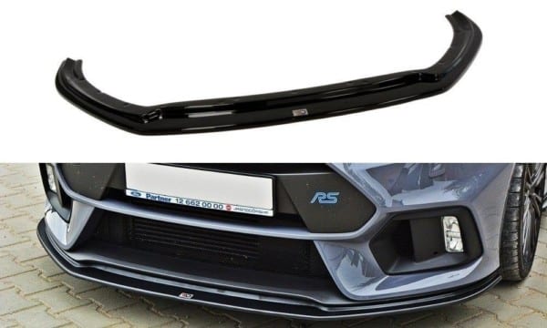 MAXTON DESIGN - Spoiler pod Predný náraznik   V.3 Ford Focus RS Mk3 , Čierny lesk