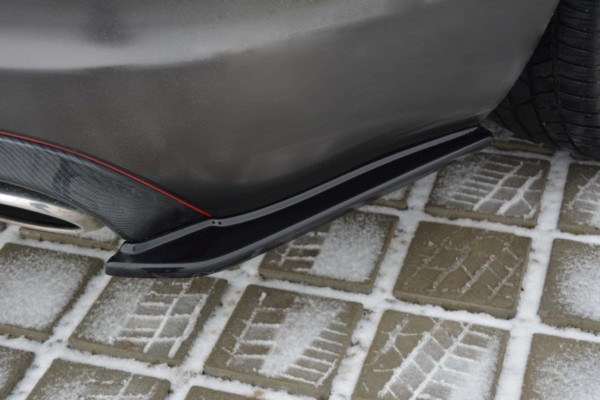 MAXTON DESIGN - Bočné difúzory zadného náraznika JAGUAR XF (X250) MK1 SPORTBRAKE S-PACK , Čierny lesk