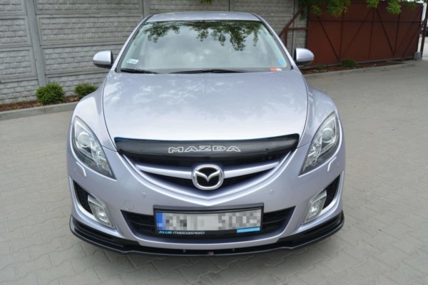 MAXTON DESIGN - Spoiler pod Predný náraznik   MAZDA 6 MK2 SPORT HATCH (GH-SERIES) PREFACE , Čierny lesk – Obrázok 2