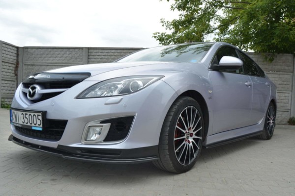 MAXTON DESIGN - Spoiler pod Predný náraznik   MAZDA 6 MK2 SPORT HATCH (GH-SERIES) PREFACE , Čierny lesk – Obrázok 3