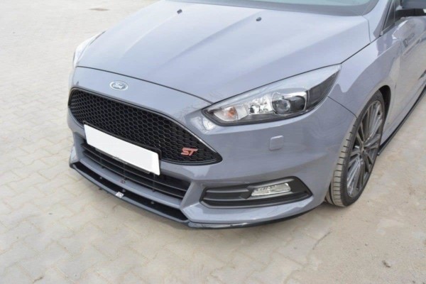 MAXTON DESIGN - Spoiler pod Predný náraznik   Ford Focus ST Mk3 FL (Cupra) , Čierny lesk – Obrázok 2
