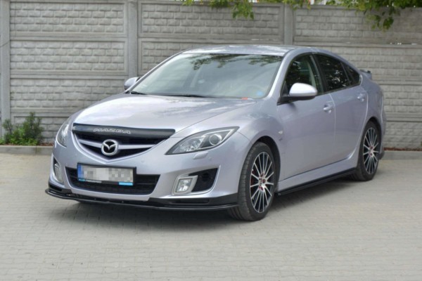 MAXTON DESIGN - Lišty pod prahy MAZDA 6 MK2 SPORT HATCH (GH-SERIES) PREFACE , Čierny lesk – Obrázok 5