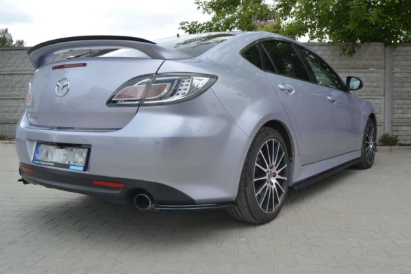 MAXTON DESIGN - Lišty pod prahy MAZDA 6 MK2 SPORT HATCH (GH-SERIES) PREFACE , Čierny lesk – Obrázok 4