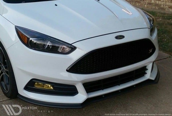 MAXTON DESIGN - Spoiler pod Predný náraznik   V.1 Ford Focus ST Mk3 FL , Čierny lesk – Obrázok 2