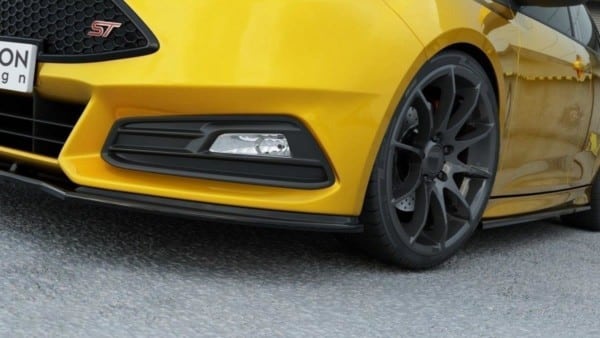 MAXTON DESIGN - Spoiler pod Predný náraznik   V.1 Ford Focus ST Mk3 FL , Čierny lesk – Obrázok 5