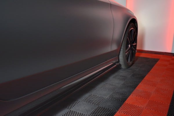 MAXTON DESIGN - Lišty pod prahy MERCEDES- BENZ C-CLASS W205 COUPE AMG-LINE , Čierny lesk – Obrázok 4