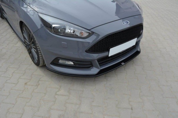 MAXTON DESIGN - Spoiler pod Predný náraznik   V.2 Ford Focus ST Mk3 FL , Čierny lesk – Obrázok 3