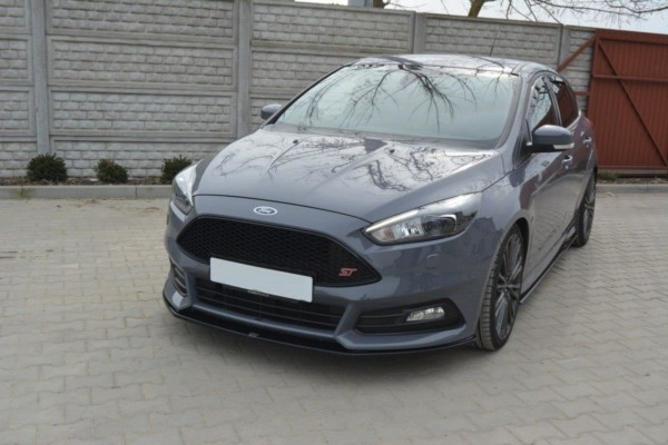 MAXTON DESIGN - Spoiler pod Predný náraznik   V.2 Ford Focus ST Mk3 FL , Čierny lesk – Obrázok 5