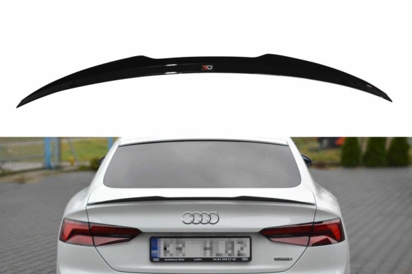 MAXTON DESIGN - Predlženie spoilera  Audi A5 S-Line F5 Sportback , Čierny lesk