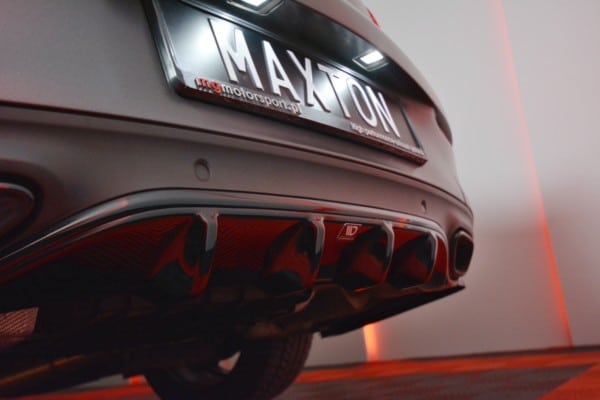 MAXTON DESIGN - Difúzor zadného náraznika  MERCEDES- BENZ C-CLASS W205 COUPE AMG-LINE , Čierny lesk – Obrázok 3