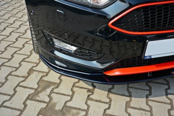 MAXTON DESIGN - Spoiler pod Predný náraznik   V.1 Ford Focus ST-Line Mk3 FL , Čierny lesk – Obrázok 3