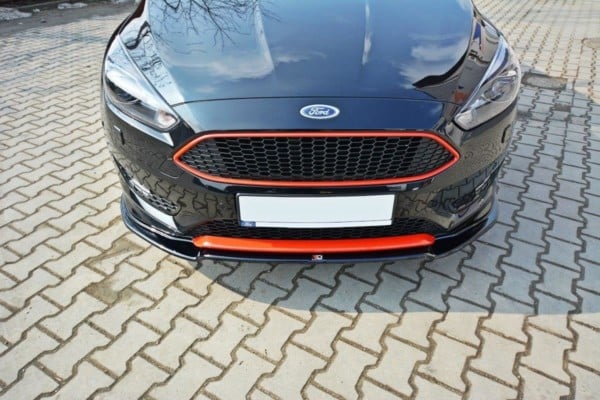 MAXTON DESIGN - Spoiler pod Predný náraznik   V.2 Ford Focus ST-Line Mk3 FL , Čierny lesk – Obrázok 2