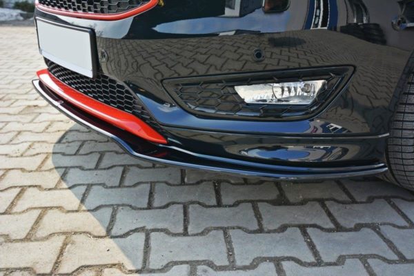 MAXTON DESIGN - Spoiler pod Predný náraznik   V.2 Ford Focus ST-Line Mk3 FL , Čierny lesk – Obrázok 4