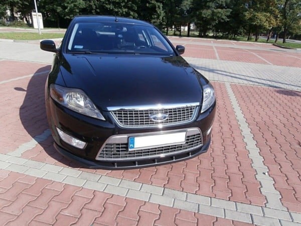 MAXTON DESIGN - Spoiler pod Predný náraznik   FORD MONDEO MK4 (PREFACE MODEL) , Čierny lesk