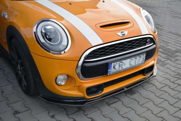 MAXTON DESIGN - Spoiler pod Predný náraznik   MINI COOPER S MK3 PREFACE 3-DOOR (F56) , Čierny lesk – Obrázok 3