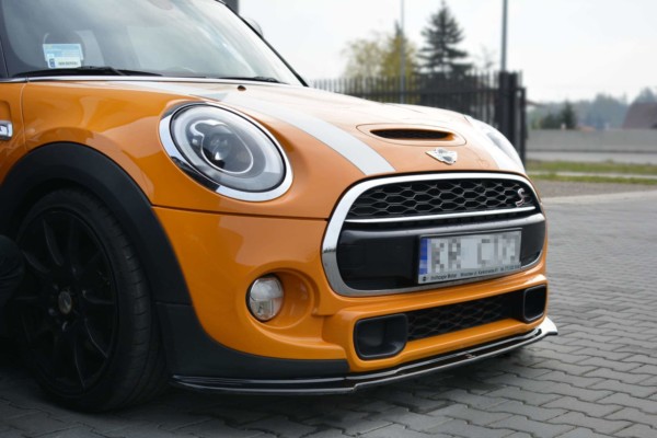 MAXTON DESIGN - Spoiler pod Predný náraznik   MINI COOPER S MK3 PREFACE 3-DOOR (F56) , Čierny lesk – Obrázok 4