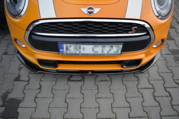 MAXTON DESIGN - Spoiler pod Predný náraznik   MINI COOPER S MK3 PREFACE 3-DOOR (F56) , Čierny lesk – Obrázok 2