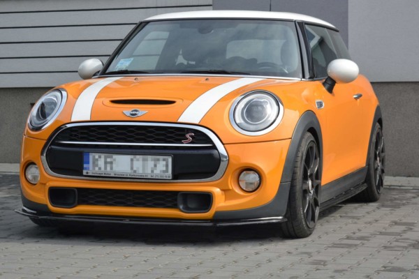 MAXTON DESIGN - Spoiler pod Predný náraznik   MINI COOPER S MK3 PREFACE 3-DOOR (F56) , Čierny lesk – Obrázok 5