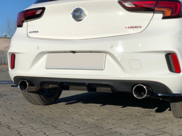 MAXTON DESIGN - Bočné difúzory zadného náraznika OPEL ASTRA K OPC-LINE , Čierny lesk – Obrázok 2