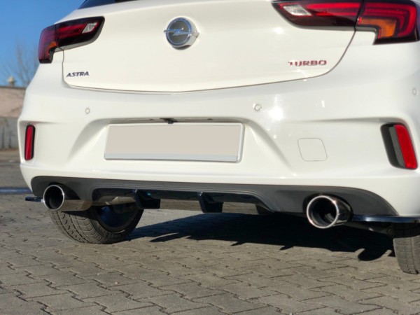 MAXTON DESIGN - Difúzor zadného náraznika  FORD OPEL ASTRA K OPC-LINE , Čierny lesk – Obrázok 2