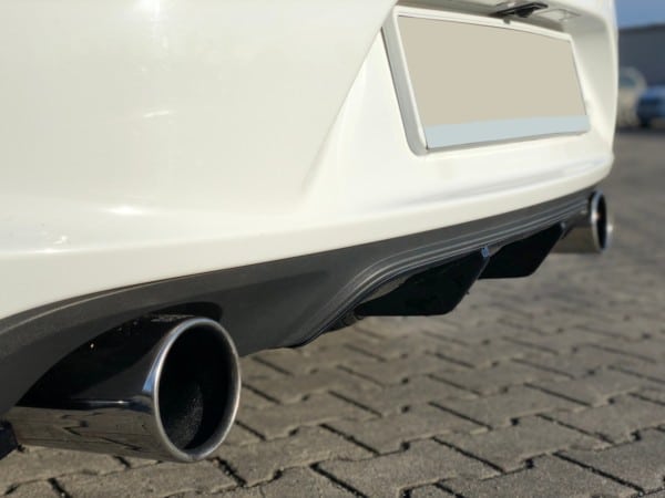 MAXTON DESIGN - Difúzor zadného náraznika  FORD OPEL ASTRA K OPC-LINE , Čierny lesk