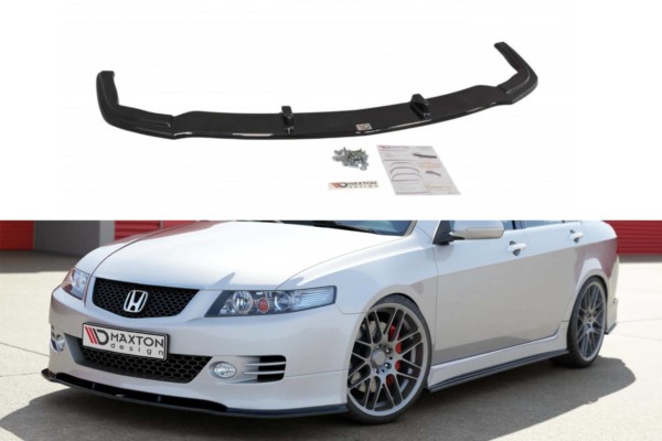 MAXTON DESIGN - Spoiler pod Predný náraznik   HONDA ACCORD VII TYPE-S , Čierny lesk