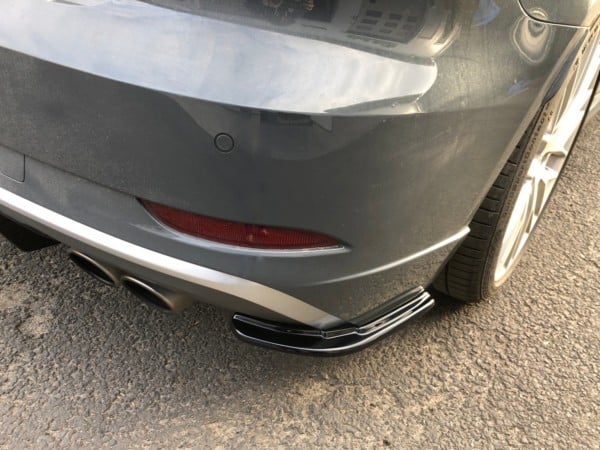 MAXTON DESIGN - Bočné difúzory zadného náraznika Audi S3 8v Facelift , Čierny lesk – Obrázok 3