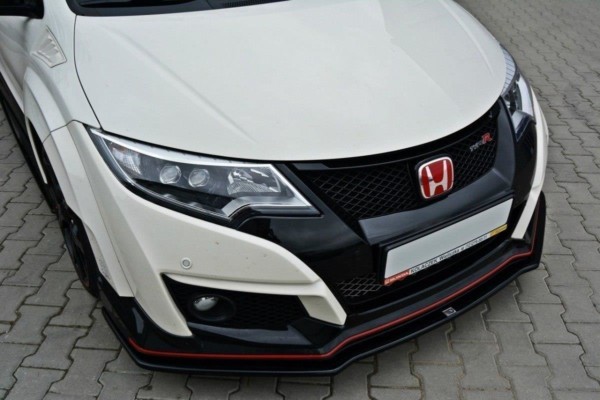 MAXTON DESIGN - Spoiler pod Predný náraznik   v.1 HONDA CIVIC IX TYPE R , Čierny lesk – Obrázok 2