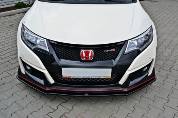 MAXTON DESIGN - Spoiler pod Predný náraznik   v.1 HONDA CIVIC IX TYPE R , Čierny lesk – Obrázok 3