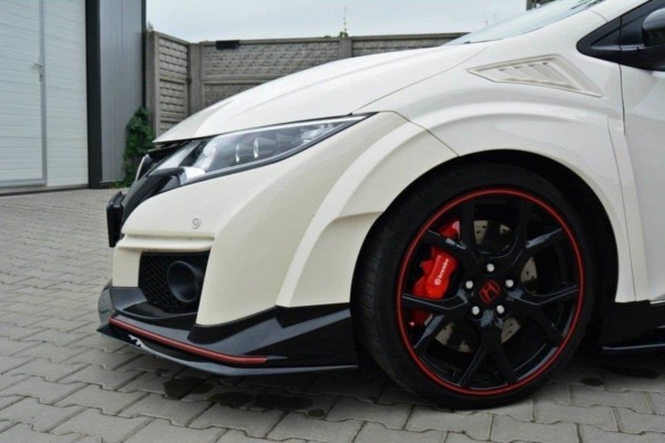 MAXTON DESIGN - Spoiler pod Predný náraznik   v.2 HONDA CIVIC IX TYPE R , Čierny lesk – Obrázok 4